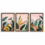 Wallity Conjunto de 3 Pinturas Decorativas MDF GE264-L Multicolor